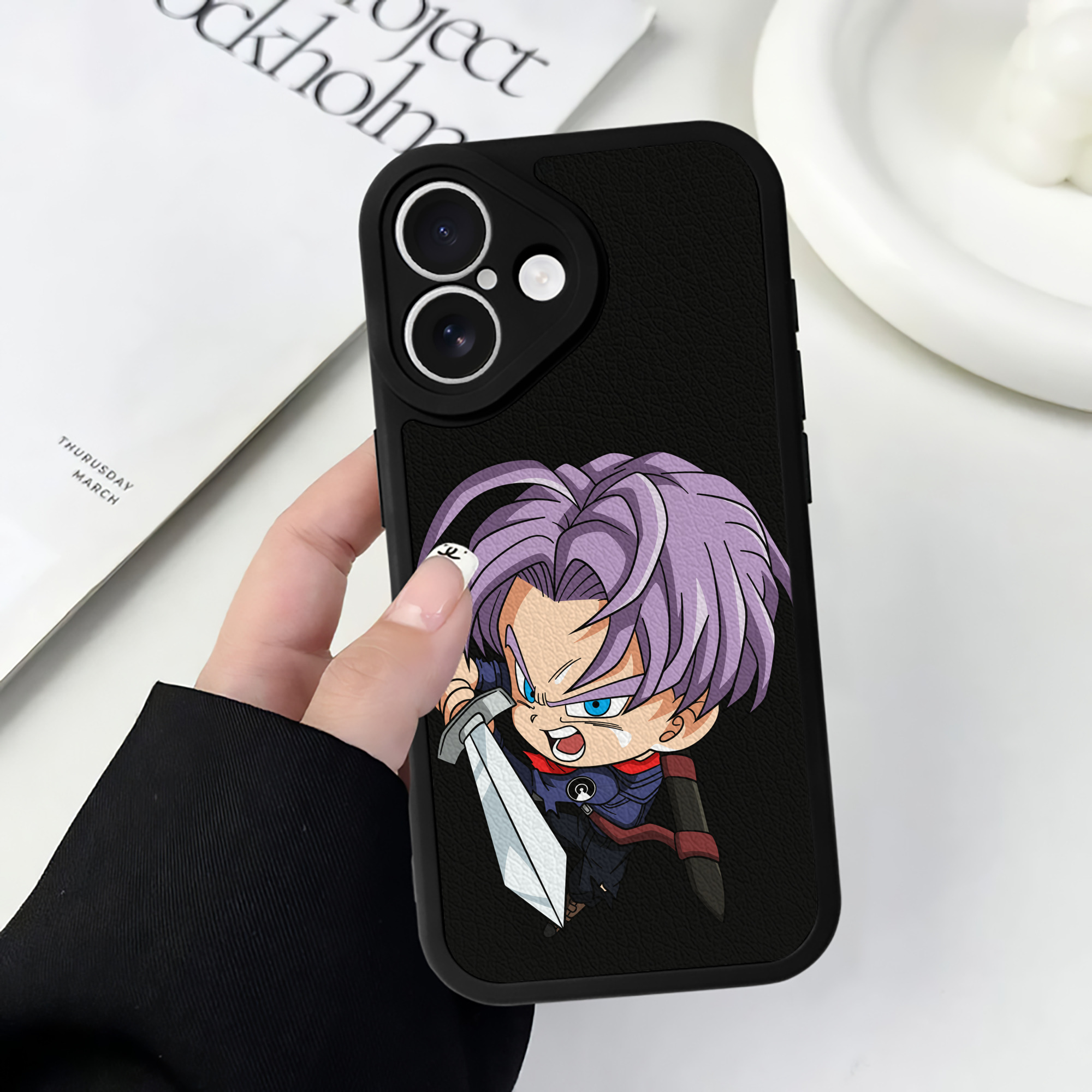 （画像用） ドラゴンボール DRAGON BALL 【iPhone 16シリーズ対応】シリコンスマホケース（レザー調） 材質：シリコン